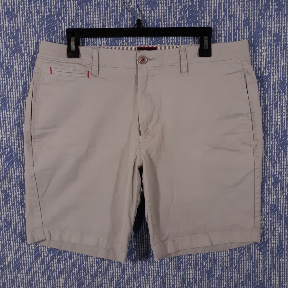 UNTUCKit Shorts Mens Waist 34 Pima Cotton Blend Flat Front Chino 5-Pocket